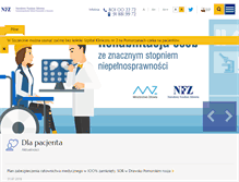 Tablet Screenshot of nfz-szczecin.pl